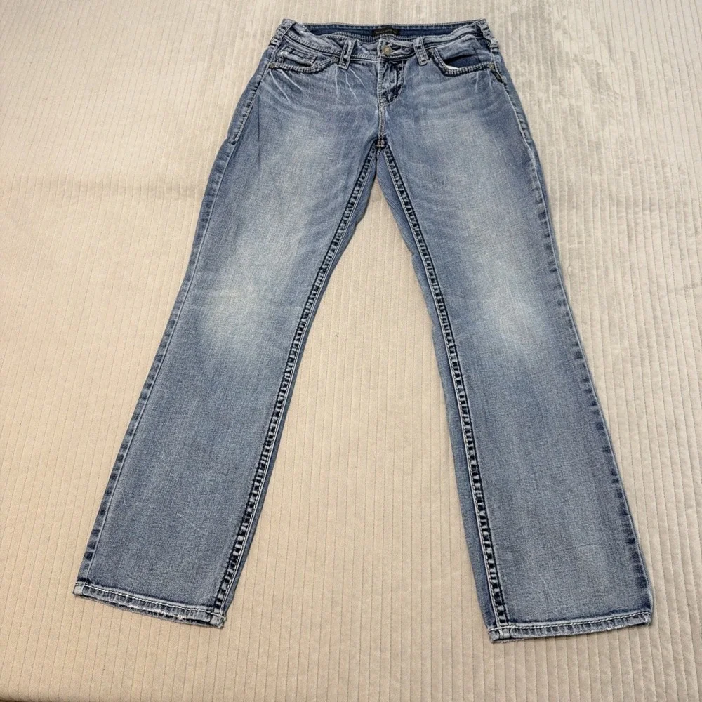 Silver Jeans Co Jeans Womens 29x31 Suki Mid Slim Boot Med Wash Denim